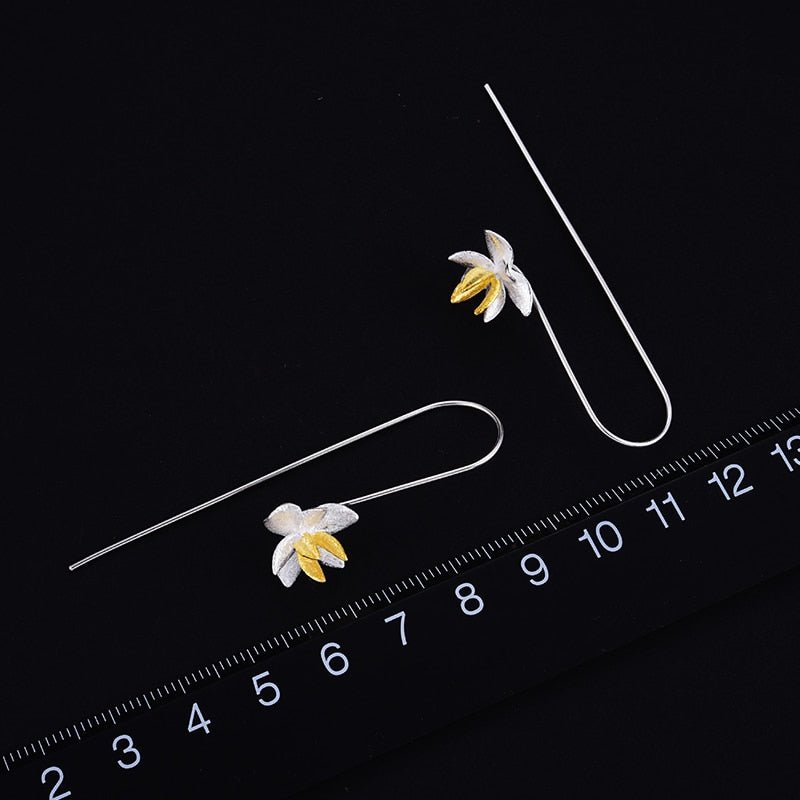 Blooming Flower - Dangle Earrings - MetalVoque