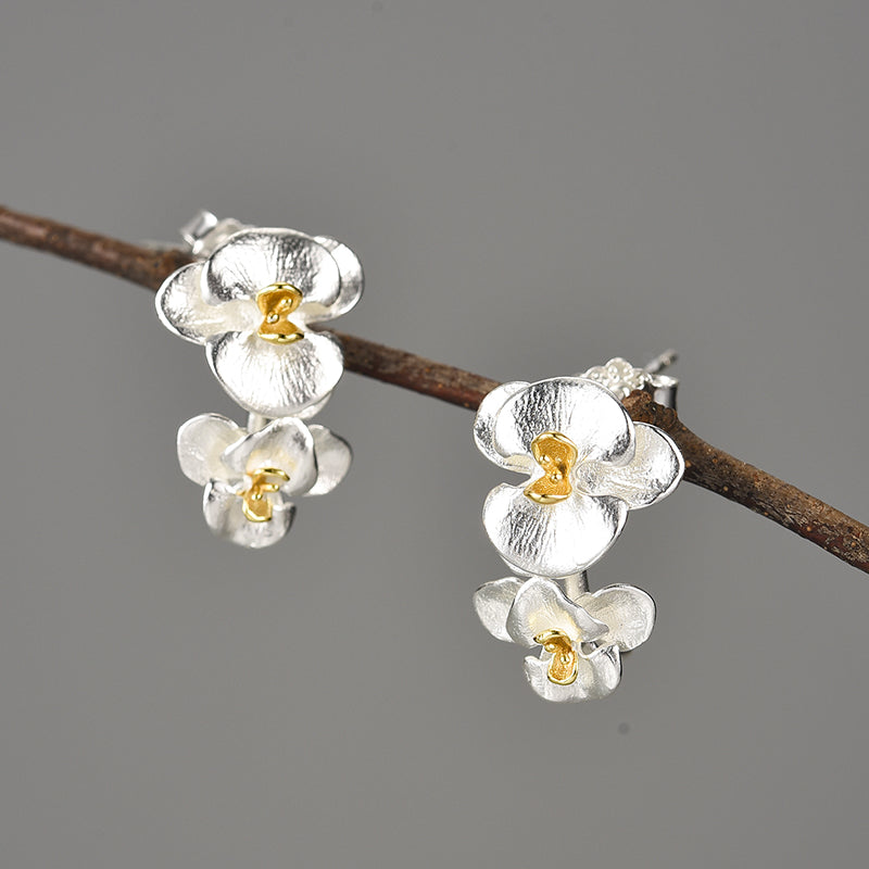 Phalaenopsis Orchid - Hoop Earrings | NEW