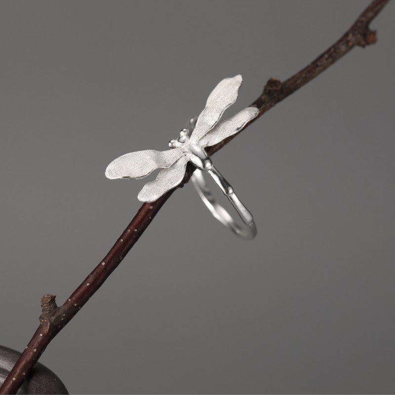 Dragonfly in Flight - Adjustable Ring | NEW - MetalVoque