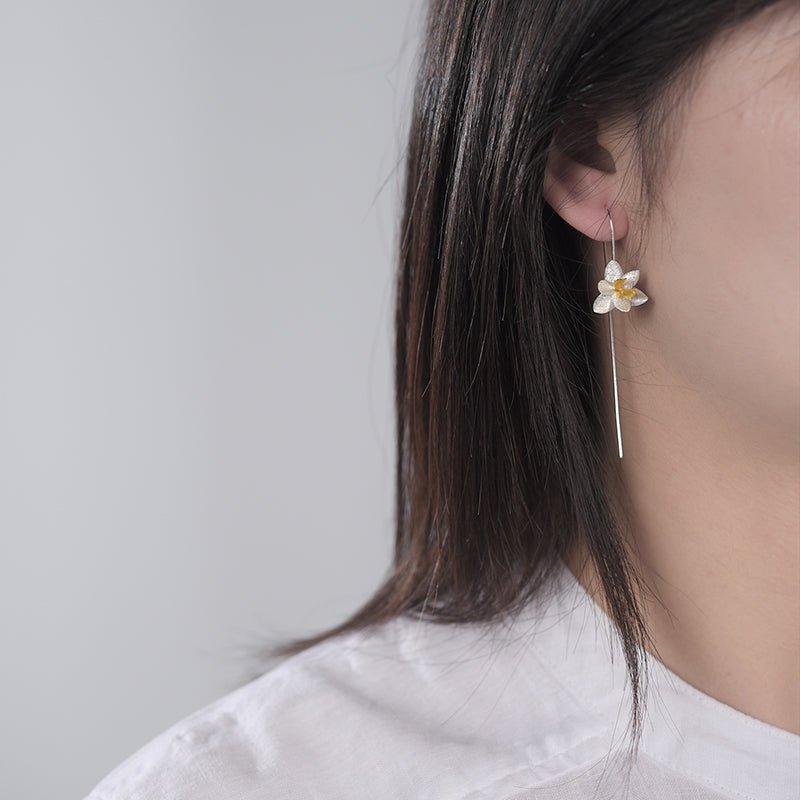 Blooming Flower - Dangle Earrings