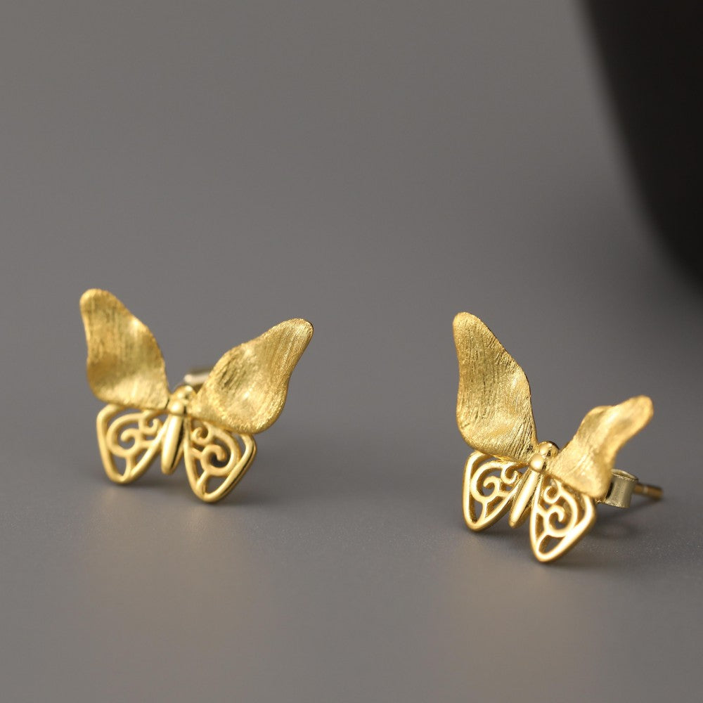 Whispering Butterfly - Stud Earrings | NEW