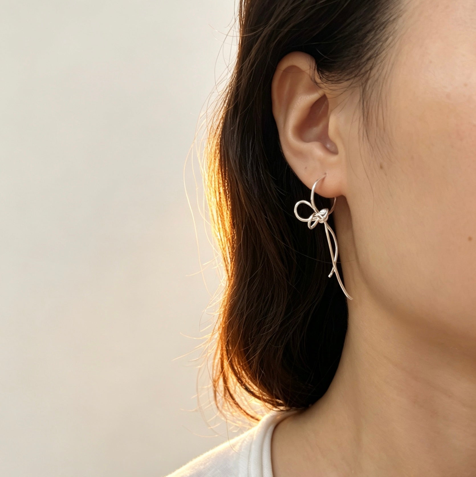 Shoelace Knot - Dangle Earrings