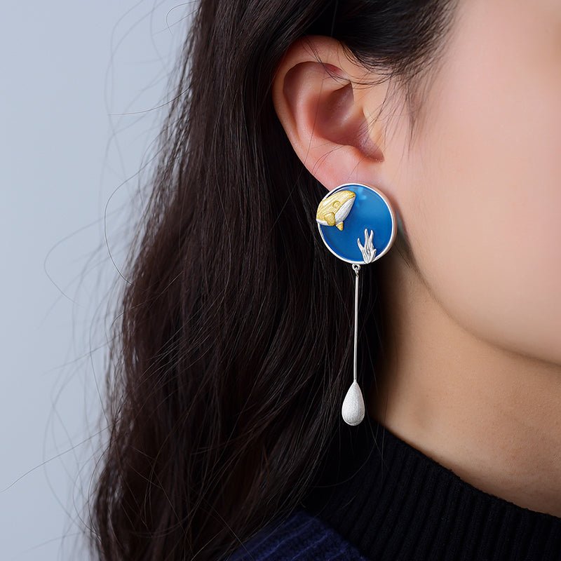 Wandering Whale - Drop Earrings