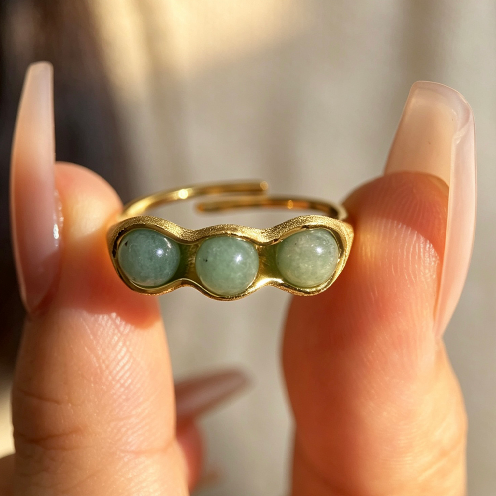 Lucky Peas - Adjustable Ring