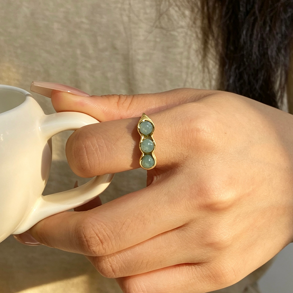 Lucky Peas - Adjustable Ring