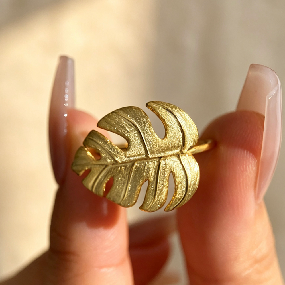 Monstera Petit - Adjustable Ring