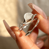 Calla Lily - Adjustable Ring | NEW - MetalVoque