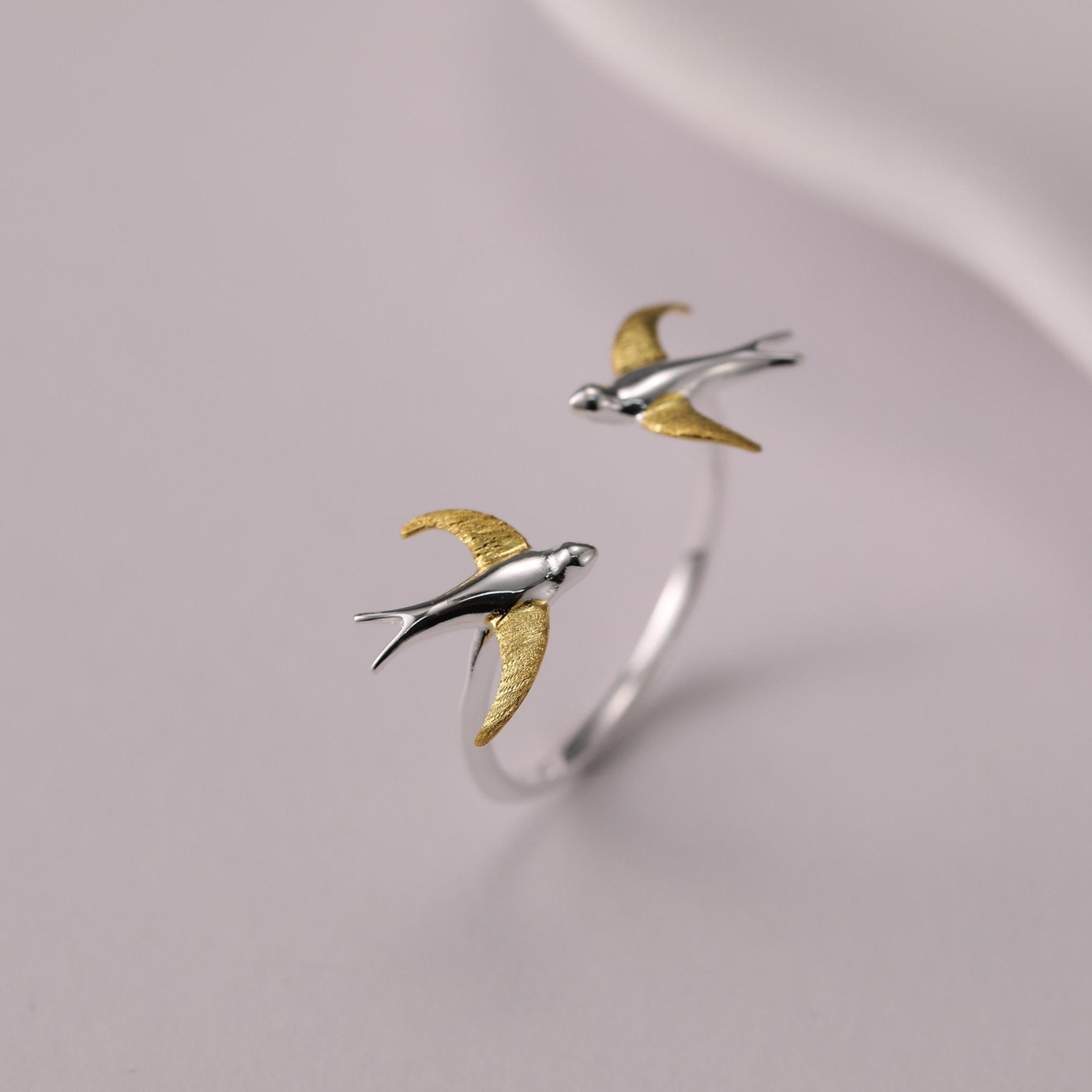 Flying Swallow - Adjustable Ring | NEW - MetalVoque