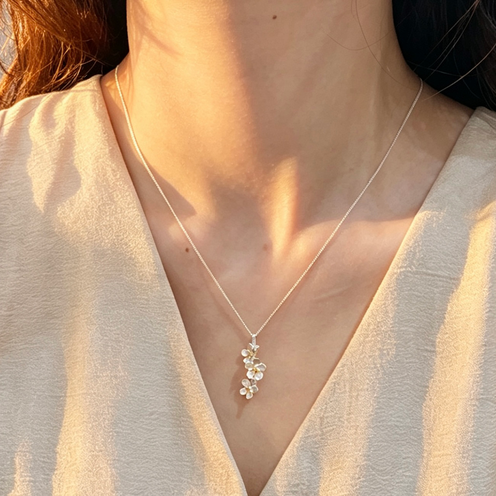 Forget-me-not Flower - Handmade Necklace