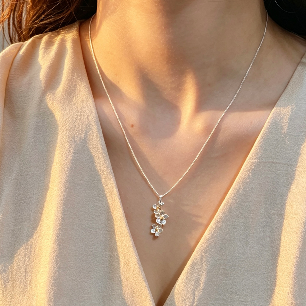 Forget-me-not Flower - Handmade Necklace