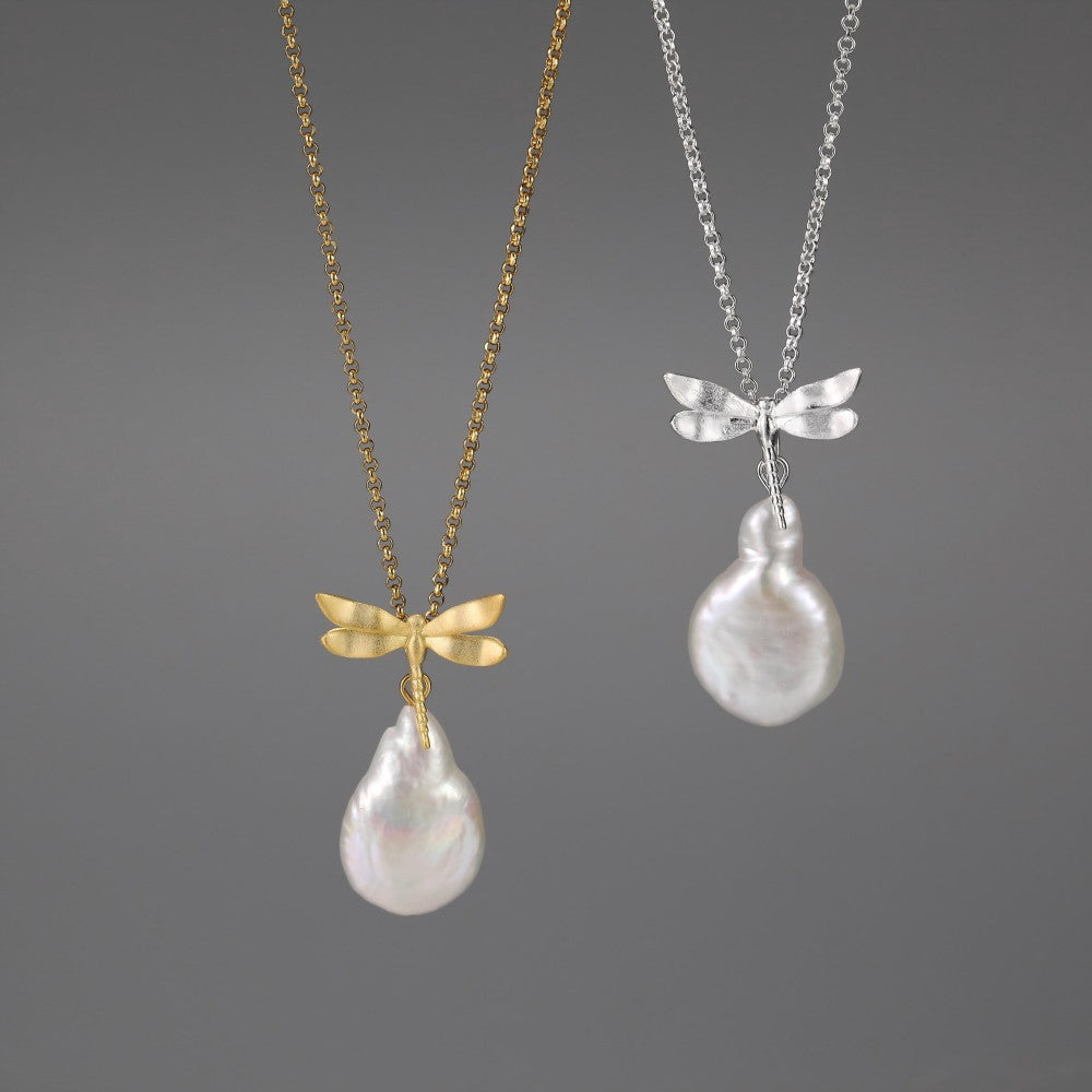 Mother Pearl Dragonfly - Handmade Pendant | NEW