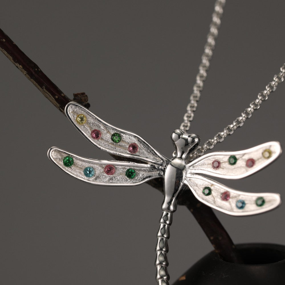 Dragonfly in Flight - Pendant Necklace | NEW