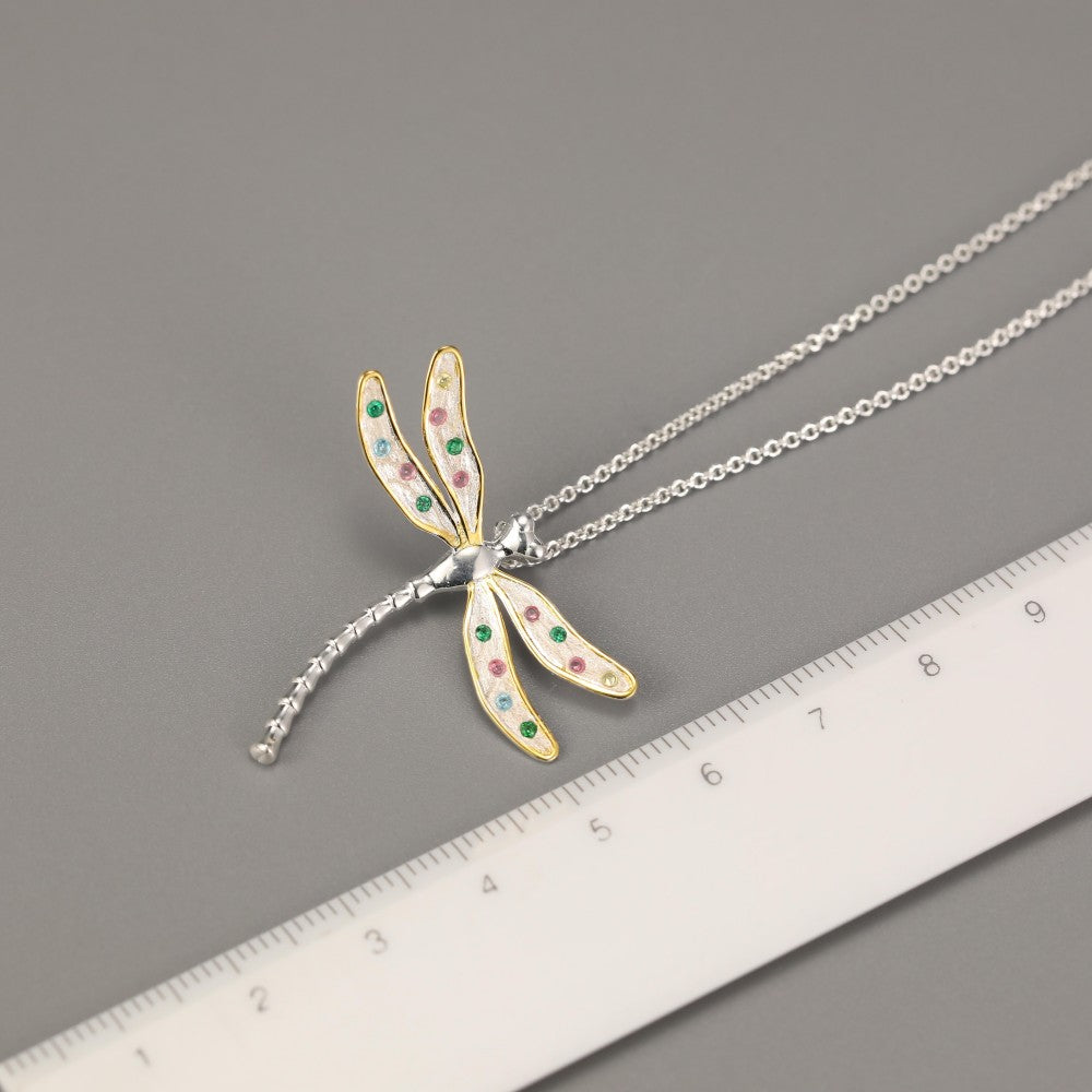 Dragonfly in Flight - Pendant Necklace | NEW
