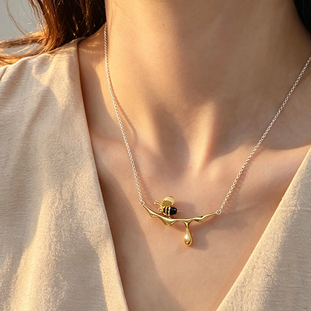 Honey Drops - Handmade Necklace