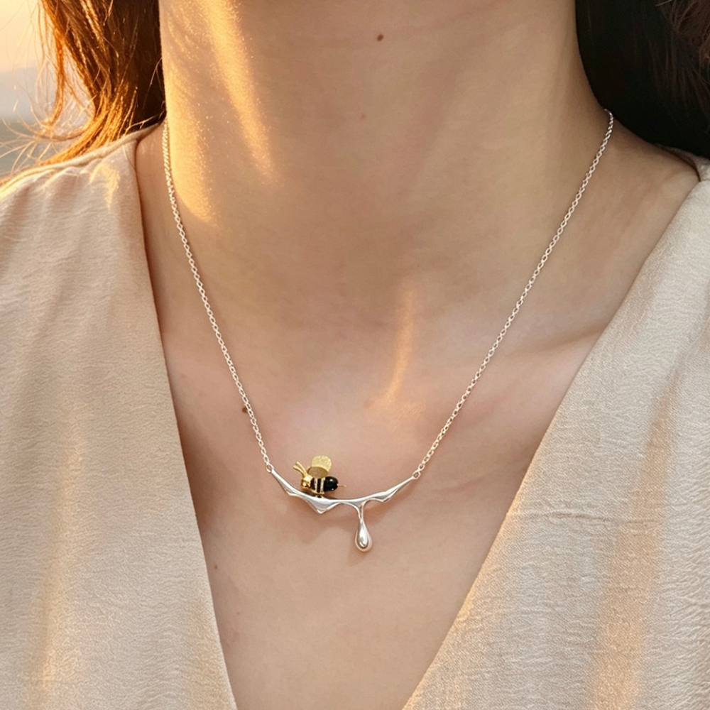 Honey Drops - Handmade Necklace