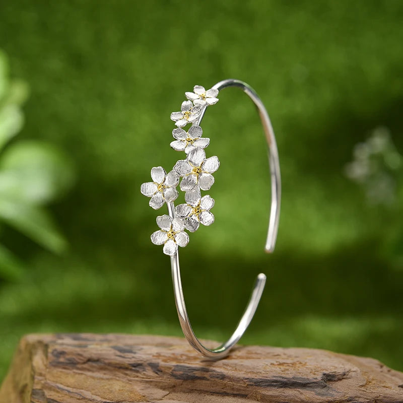 Forget-me-not Flower - Adjustable Bangle | NEW