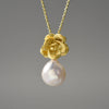 Mother Pearl Camellia - Handmade Necklace | NEW