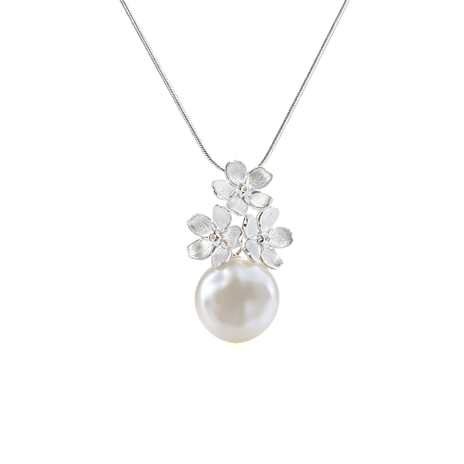 Mother Pearl Forget-me-not - Handmade Necklace | NEW - MetalVoque