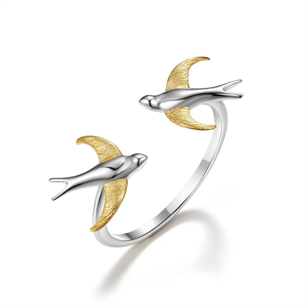 Flying Swallow - Adjustable Ring | NEW - MetalVoque
