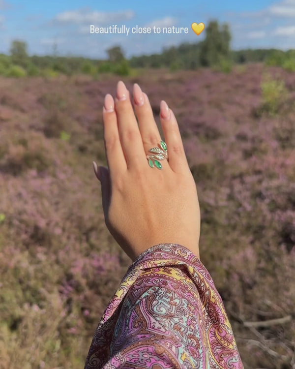 Aventurine Vine - Adjustable Ring