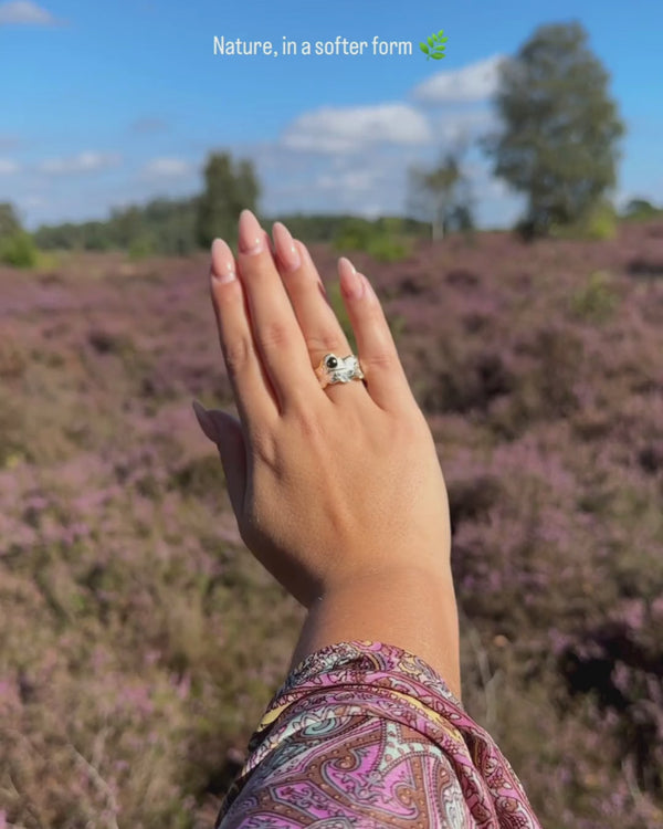 Tourmaline Leaf - Adjustable Ring