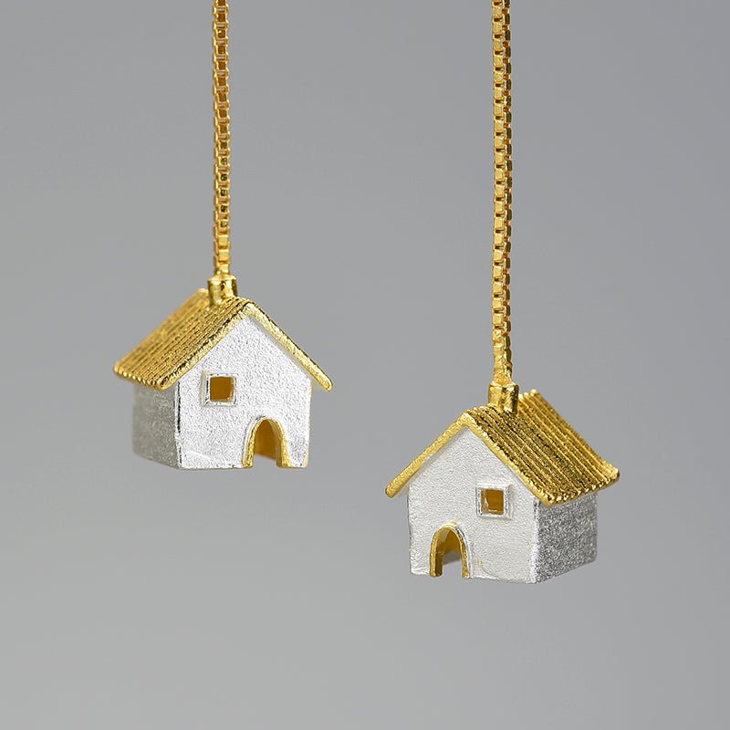 Little House - Dangle Earrings