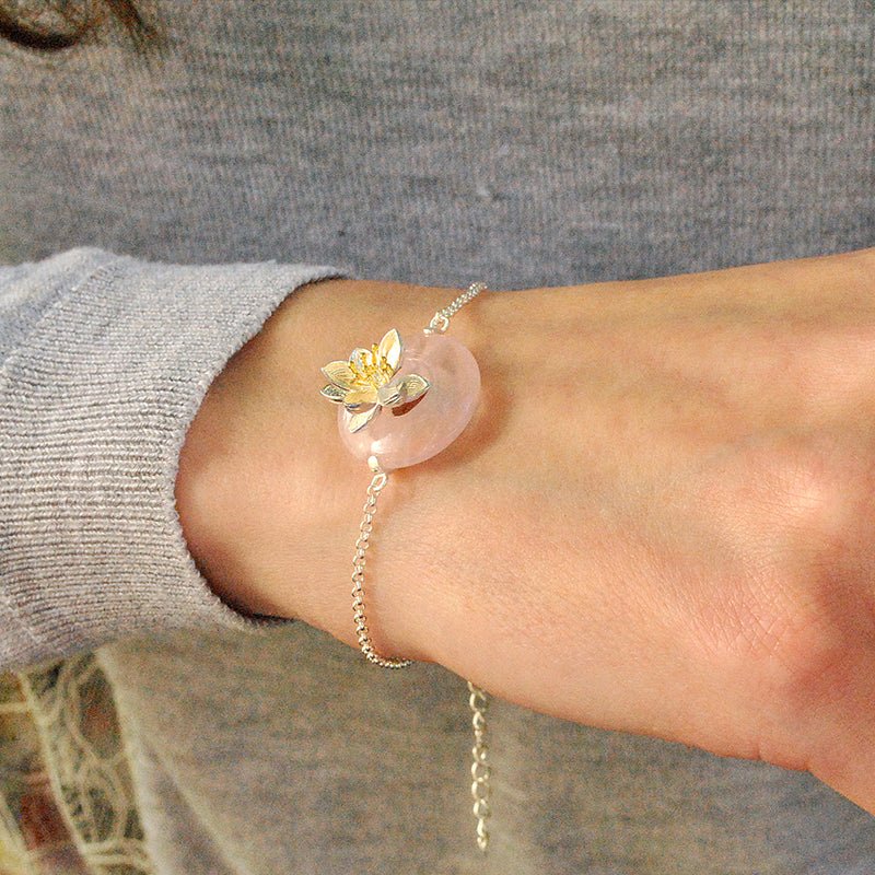Whispering Lotus - Handmade Bracelet - MetalVoque