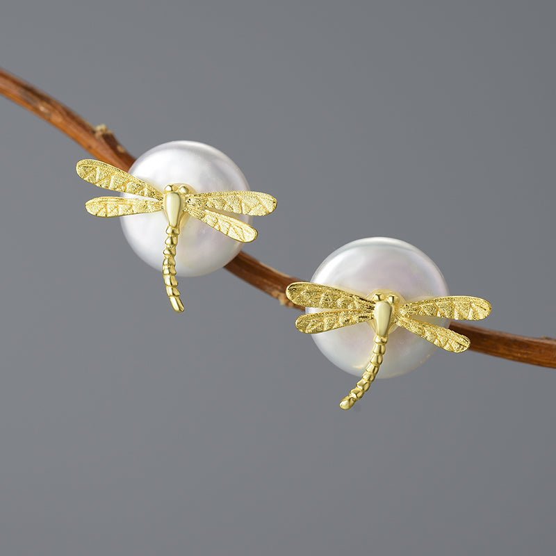 Baroque Dragonfly - Stud Earrings