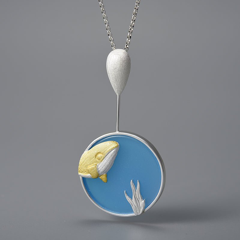 Wandering Whale - Handmade Necklace