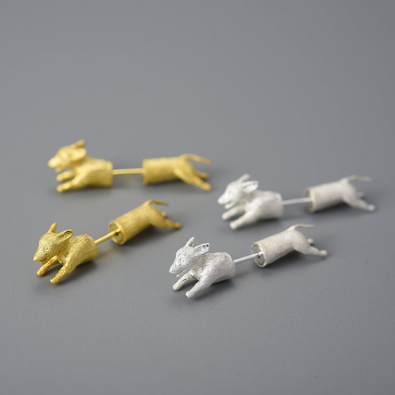 Run Dachshund Run - Stud Earrings