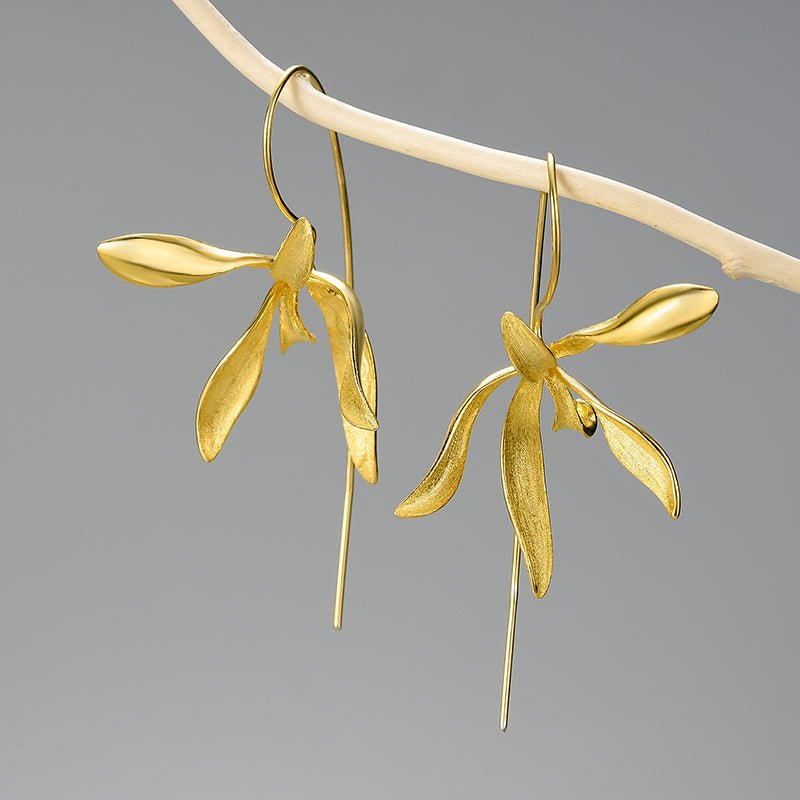 Statement Orchid - Dangle Earrings