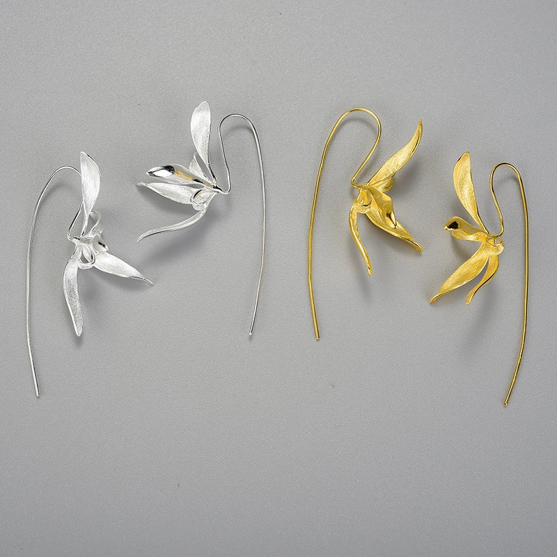 Statement Orchid - Dangle Earrings