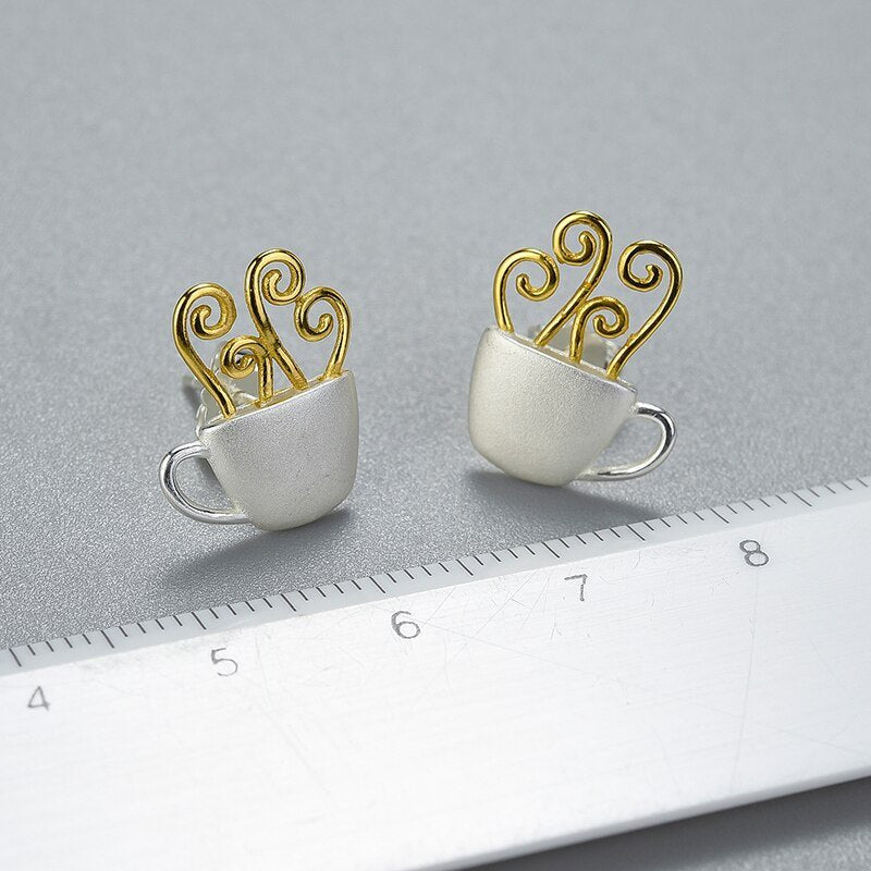 Morning Coffee - Stud Earrings
