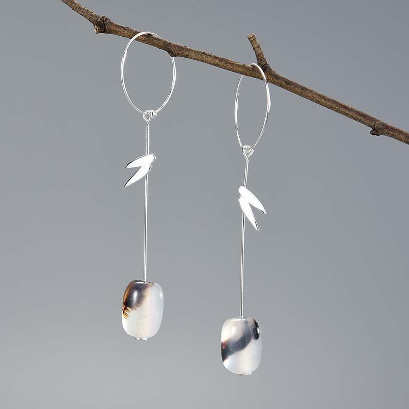 Bamboo Leaves - Dangle Earrings