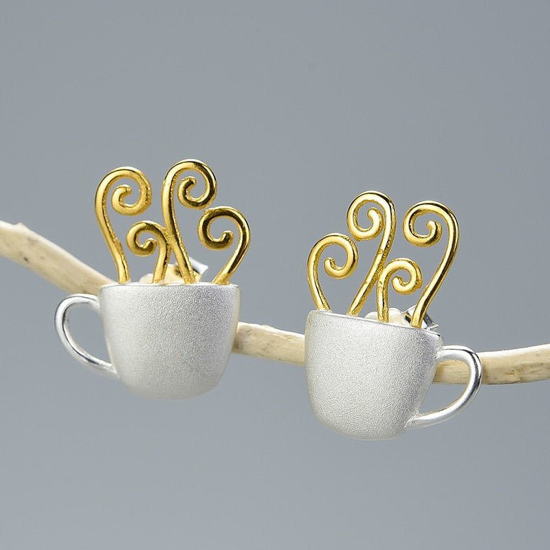 Morning Coffee - Stud Earrings