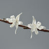 Iris Flower - Stud Earrings