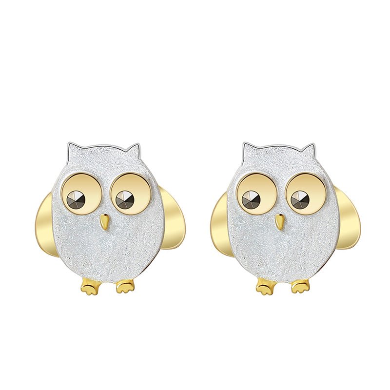 Cute Owls - Stud Earrings - MetalVoque