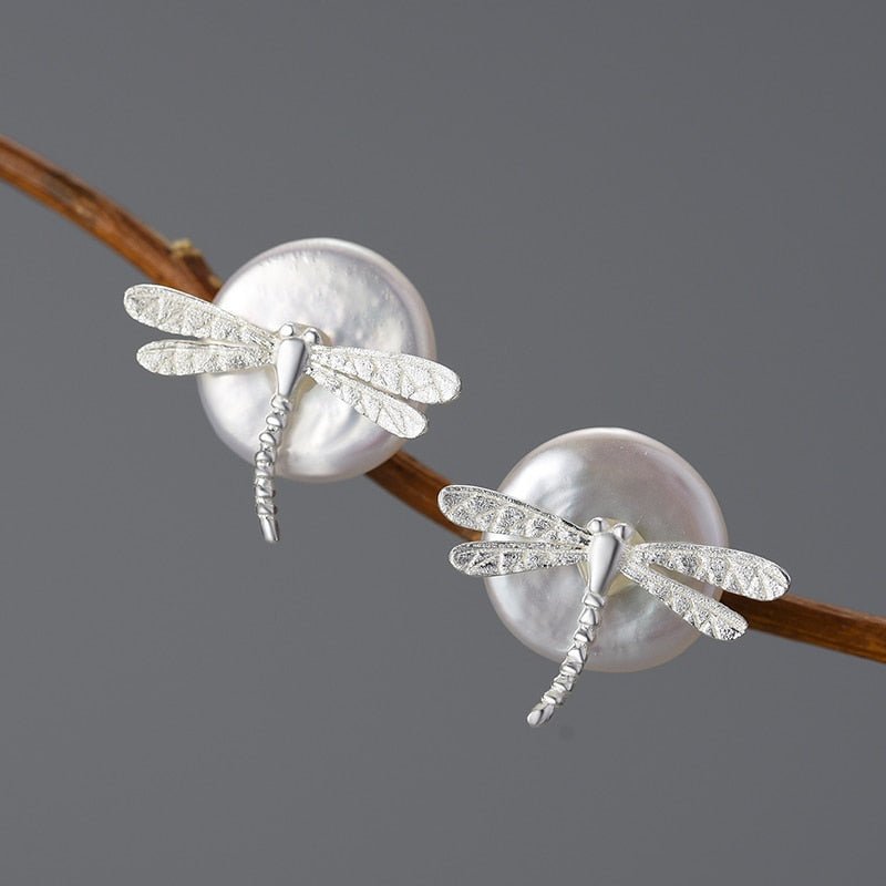 Baroque Dragonfly - Stud Earrings