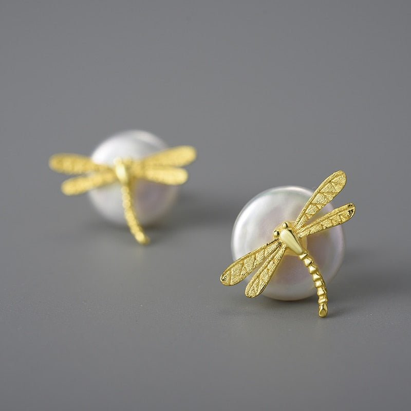 Baroque Dragonfly - Stud Earrings