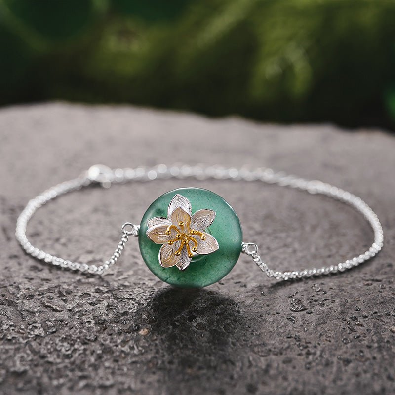 Whispering Lotus - Handmade Bracelet - MetalVoque