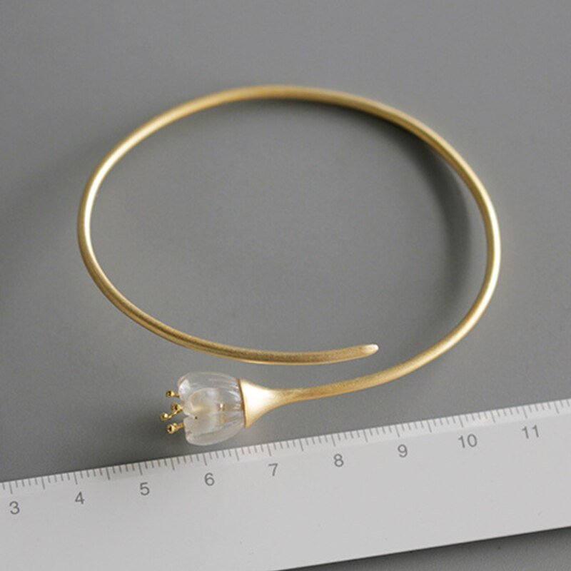 Valley Flower - Adjustable Bangle | NEW - MetalVoque