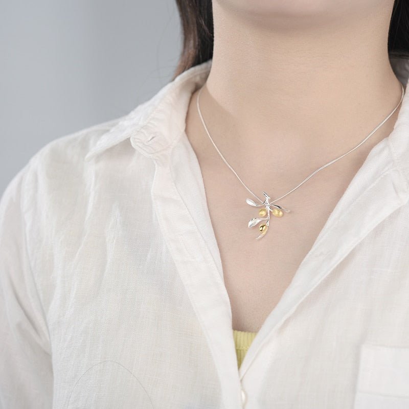 Olive Branch - Handmade Necklace | NEW - MetalVoque