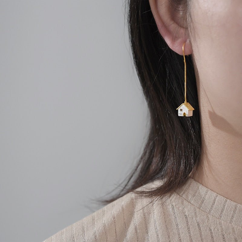 Little House - Dangle Earrings