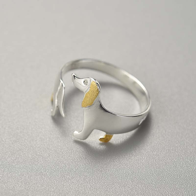 Run Dachshund Run - Adjustable Ring | NEW - MetalVoque