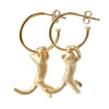 Playing Cat - Dangle Earrings